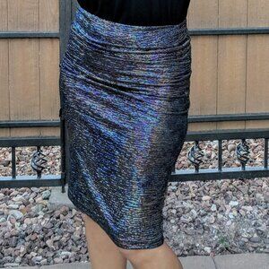 LuLaRoe Cassie pencil skirt with mermaid shimmer size small